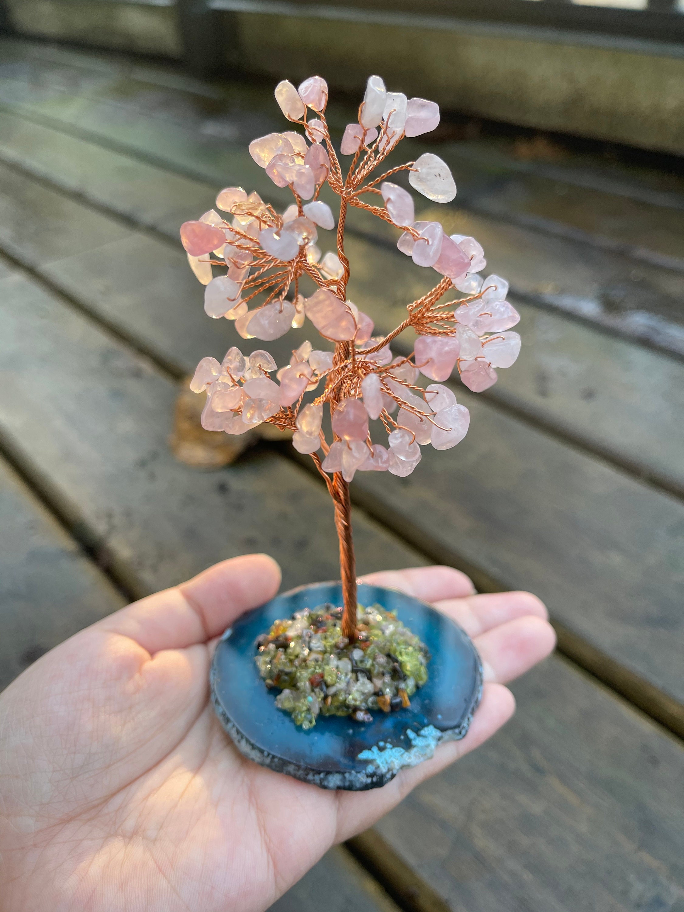 Local Seller REAL Crystal Gem Tree for Chakra Healing Magic Etsy