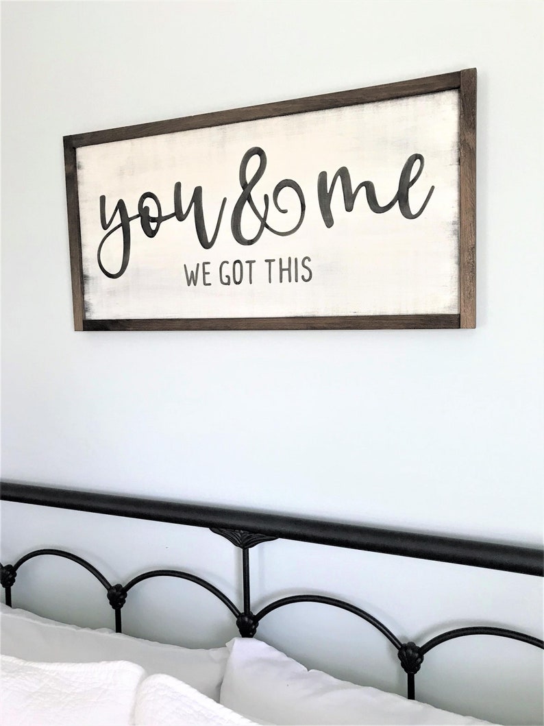 You and Me We Got This Bedroom Wall Decor Couples Gift Etsy
