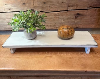 Wood table riser | 24"L x 8"W x 3"H | Table centerpiece