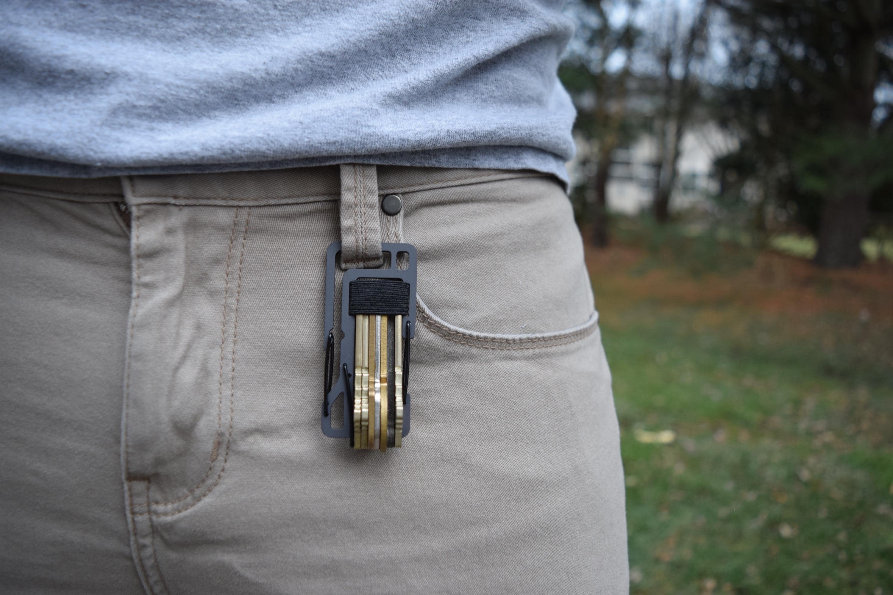 KT7 Key Titan Carabiner - Heavy Duty EDC Keychain Clip, Titanium