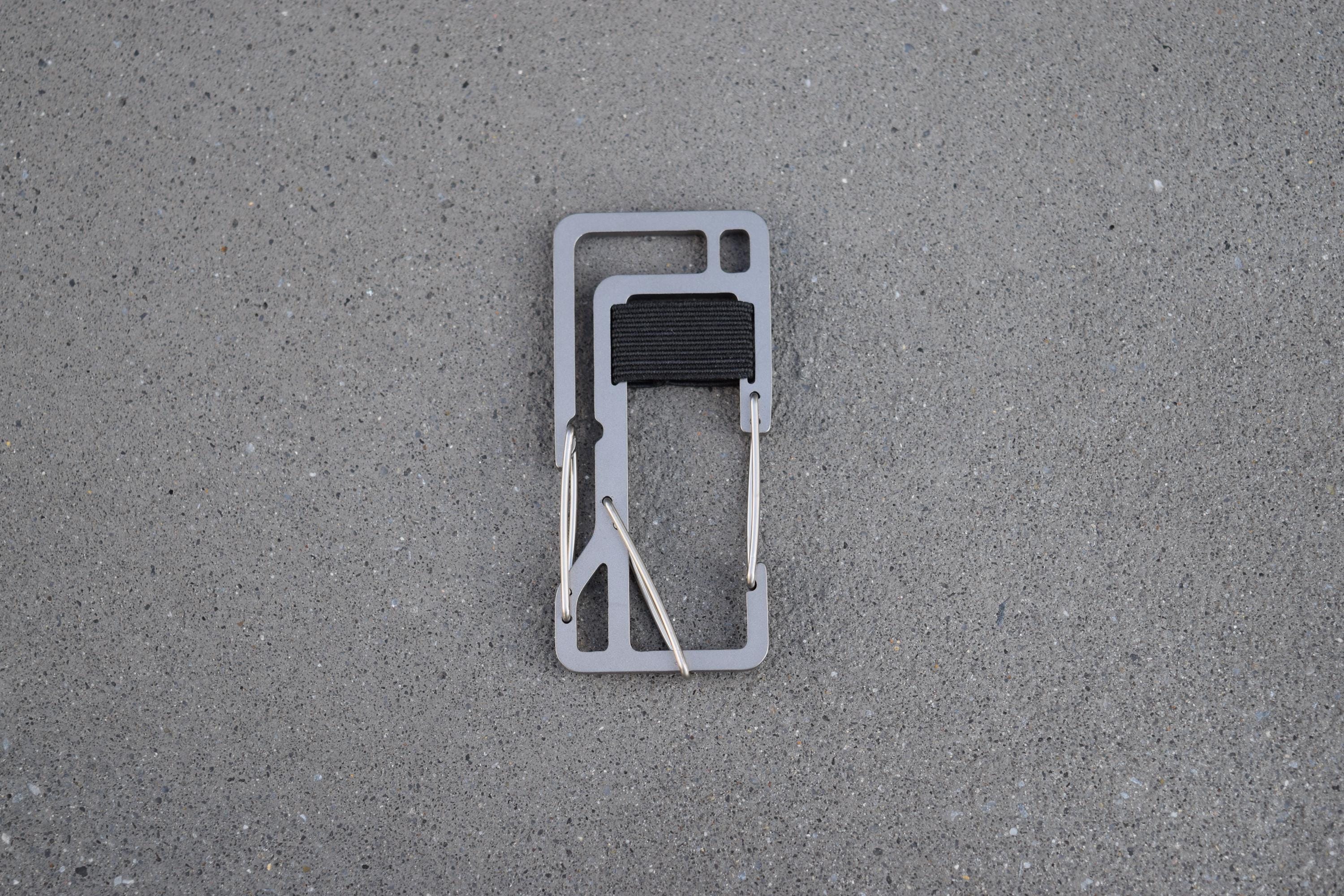 KT7 Key Titan Carabiner - Heavy Duty EDC Keychain Clip, Titanium