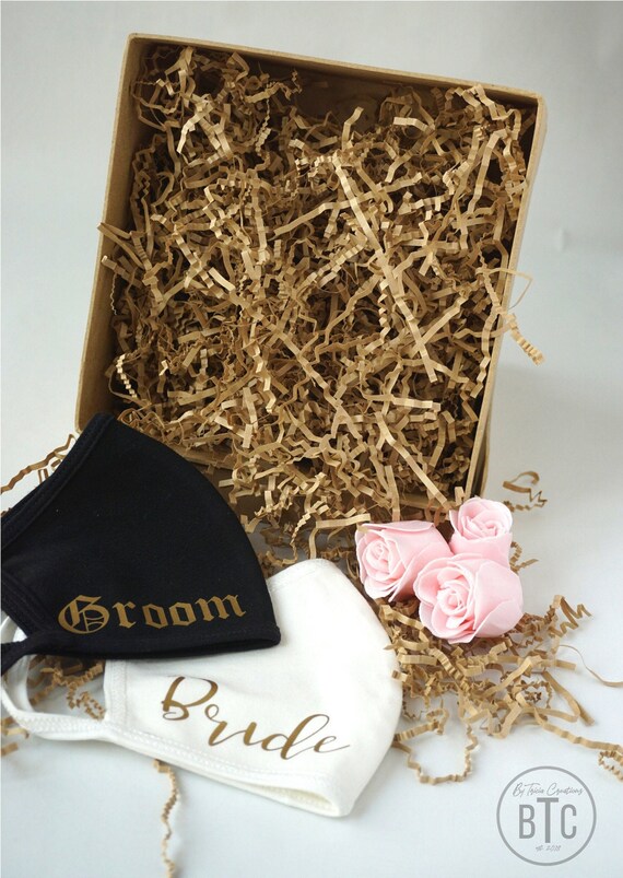 Face Mask Gifts Bride & Groom Personalized Gift Custom Etsy