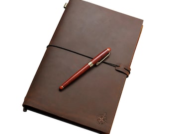 Large Leather Journal  - 11x7.5"