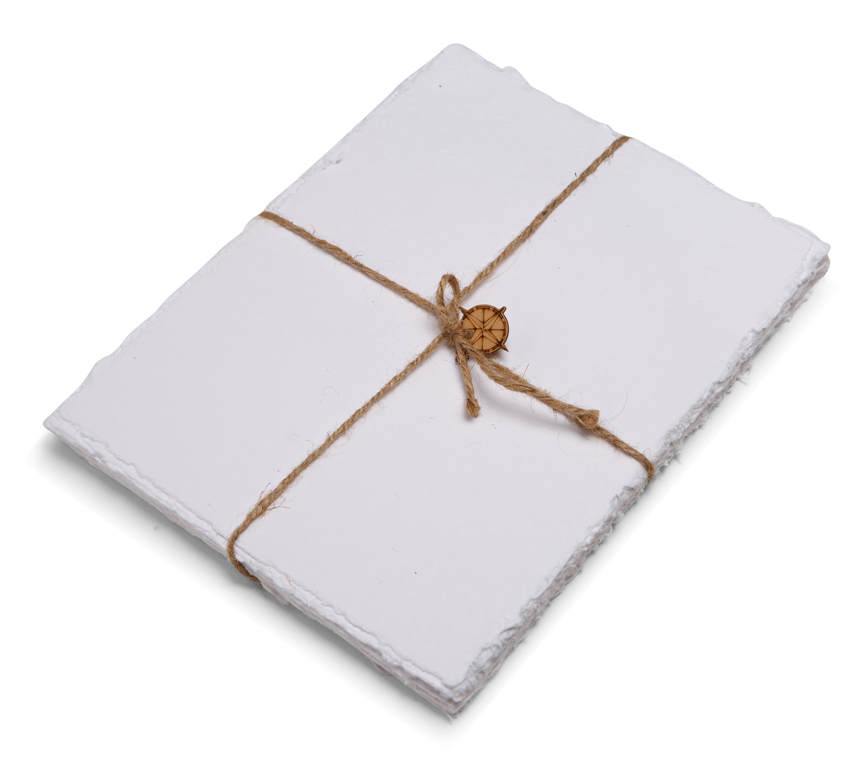 Papier chiffon en coton fait main, papier recyclé White Deckle Edge, 25/50  Pack Invitations de mariage, étiquettes cadeaux, notes de remerciement,  Arts 150/300 GSM -  France