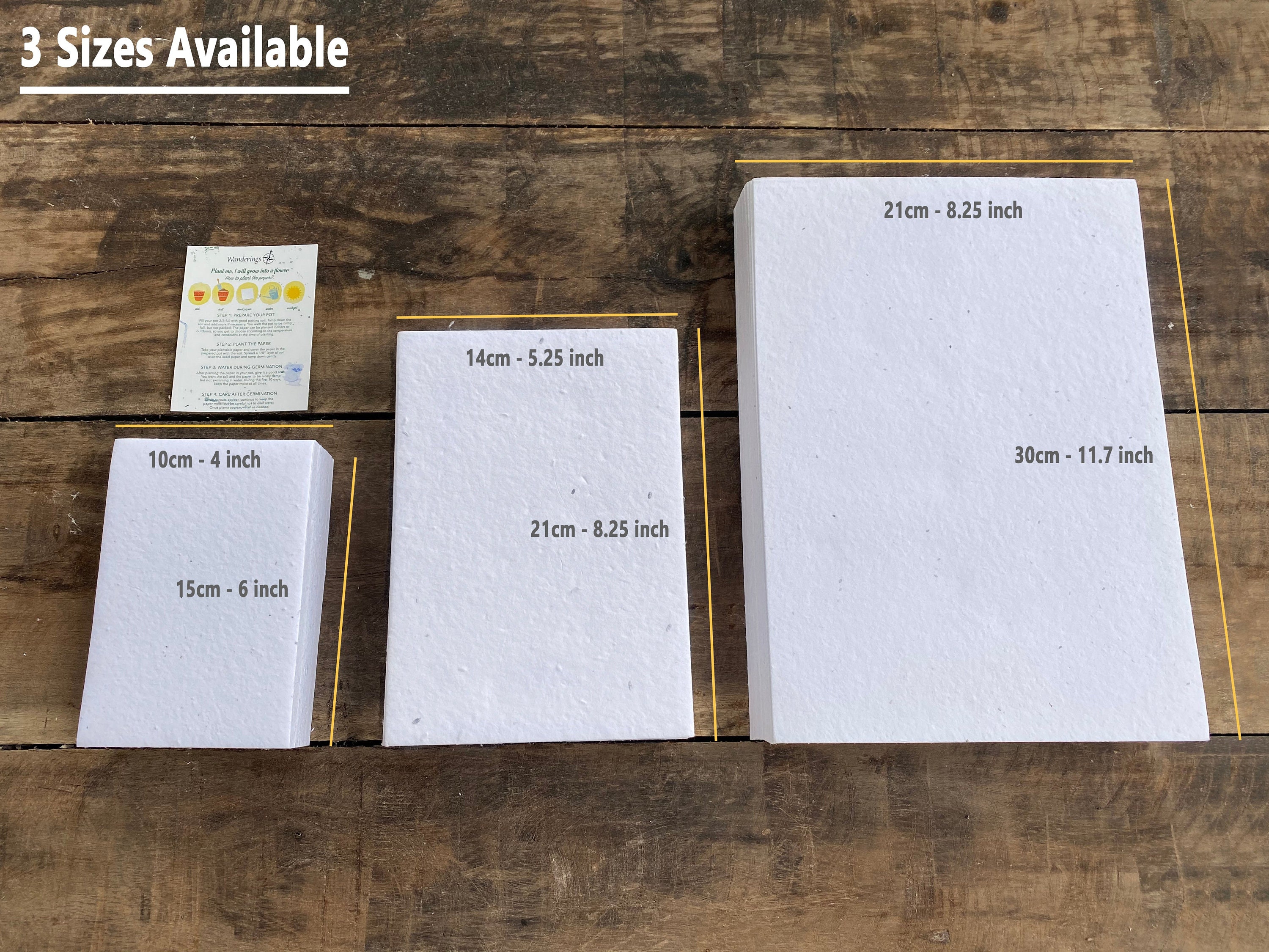 Handgemachtes Blumensamenpapier Pflanzpapier mit echten Etsy.de