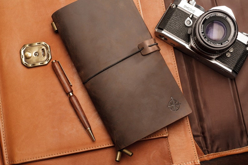 wanderings leather journal