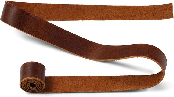 Genuine Leather Straps for Leather Crafts Full Grain Brown Buffalo