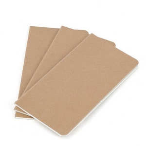 Wanderings Traveler&#39;s Notebook Inserts - Set of 3 Notebook Journal Refills for Leather Travel Journals, Diary and Planners - 8.25&quot; x 4.25&quot;