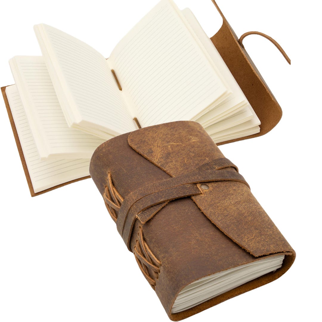 Rustic Notebooks Wanderings Vintage Leather Journal - 4x6