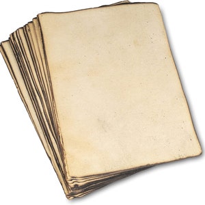 Papel de algodón reciclado antiguo, hecho a mano, con borde ligeramente quemado, paquete de 50, ideal para invitaciones, notas de agradecimiento, etiquetas de regalo y manualidades, 150 g/m²