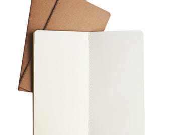 Traveler's Notebook Inserts – Blank Paper Refills, Set of 3
