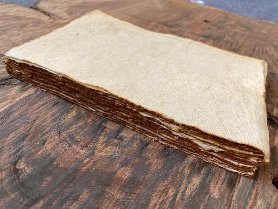 Handmade Cotton Deckle Edge Paper, 150gsm, Vintage Style - multiple sizes