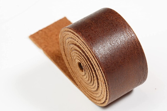 Genuine Leather Straps for Leather Crafts Full Grain Brown Buffalo