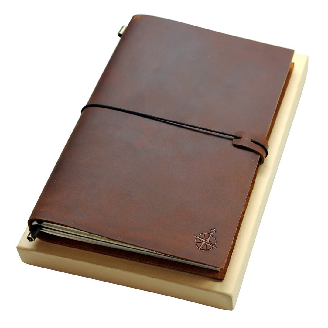 【新品】DOUBLE  × JOURNAL STANDARD（XL） Handmade Milwaukee Extra Large Leather Journal - Chestnut