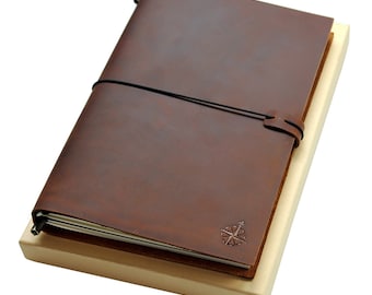 Large Leather Journal  - 11x7.5"