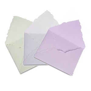 Sobres gruesos Wanderings hechos a mano, de 250 g/m² (paquete de 25), para anuncios, invitaciones de boda, tarjetas de felicitación, arte y manualidades.