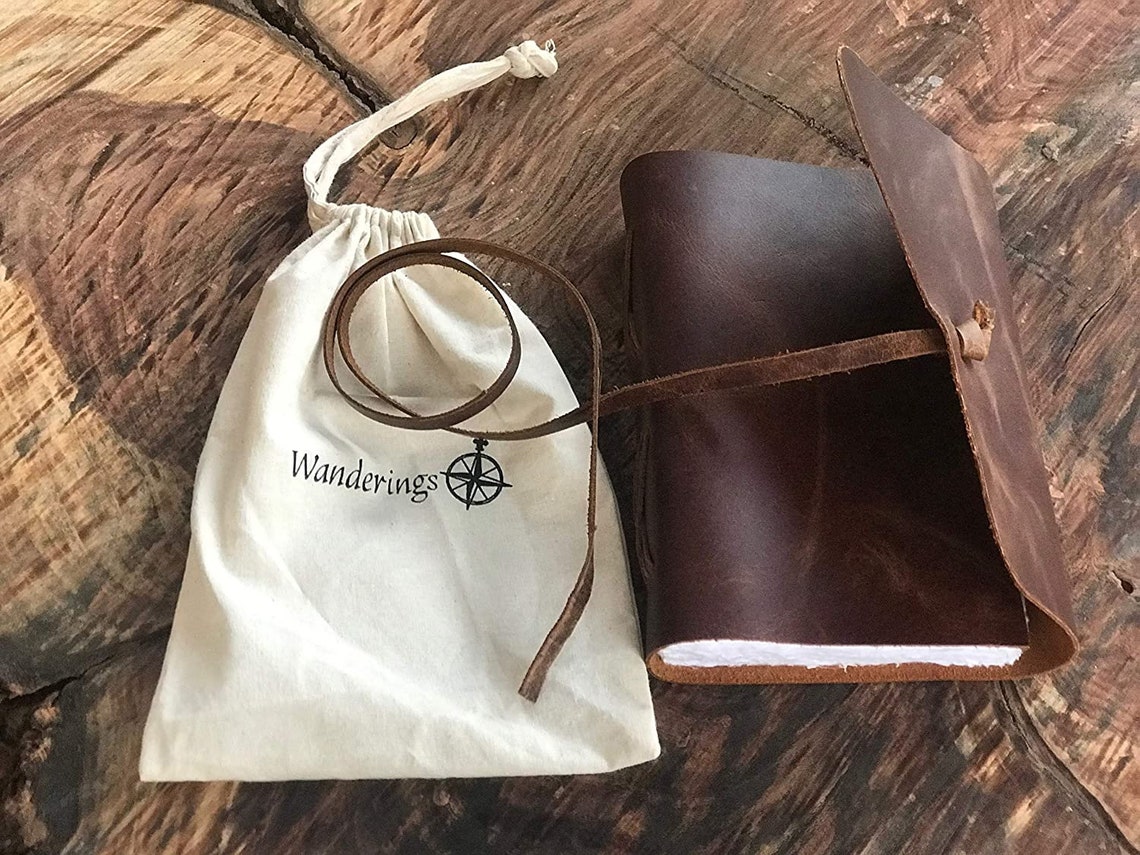 Vintage Leather Journal Handmade Leather Bound Notebook With Etsy