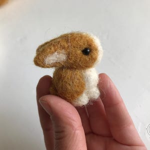 Needle felted miniature Easter bunny, Adorable rabbit gift, Bunny lovers gift