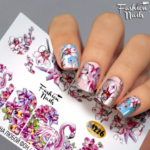 floral nail stickers