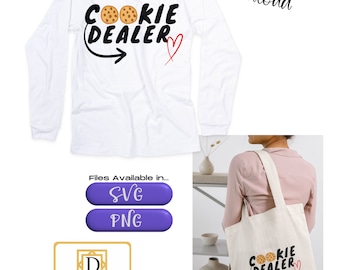 Cookie Dealer SVG/PNG images - Girl Scout - Girl Scout Cookies/Cookie Booth Gear -