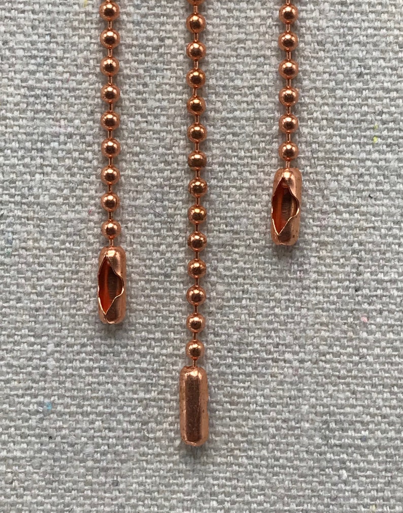 Copper Ball Chain 30 Inches Solid Copper Ball Chains High Etsy