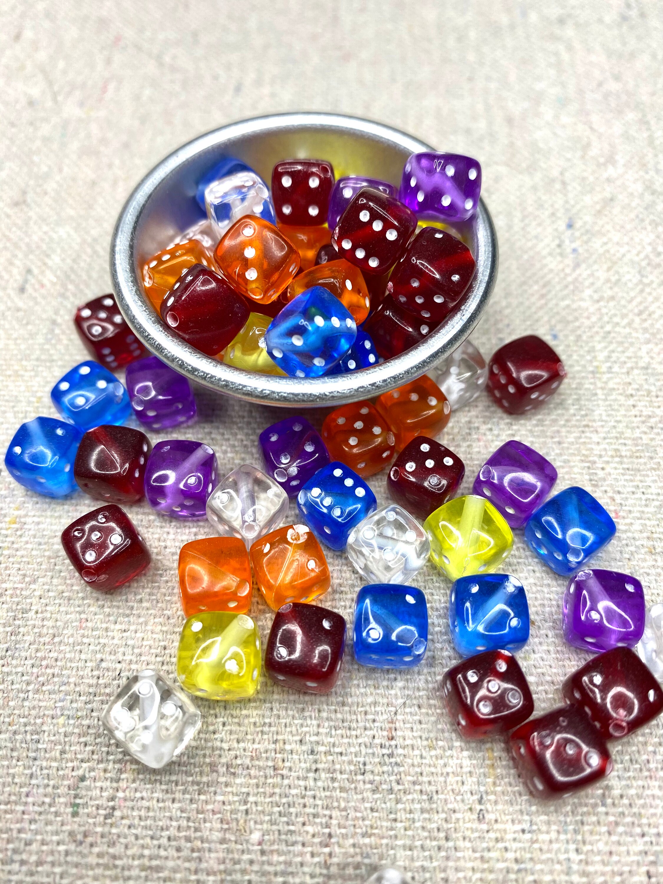 10mm dice beads Etsy