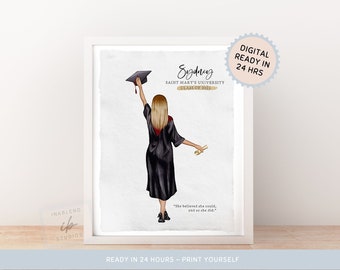 Graduation Gift, Print, Home Decor, Modern, Congrats Grad, Custom Class of 2023 Print, Graduation, Graduate Present, Celebration, New Grad