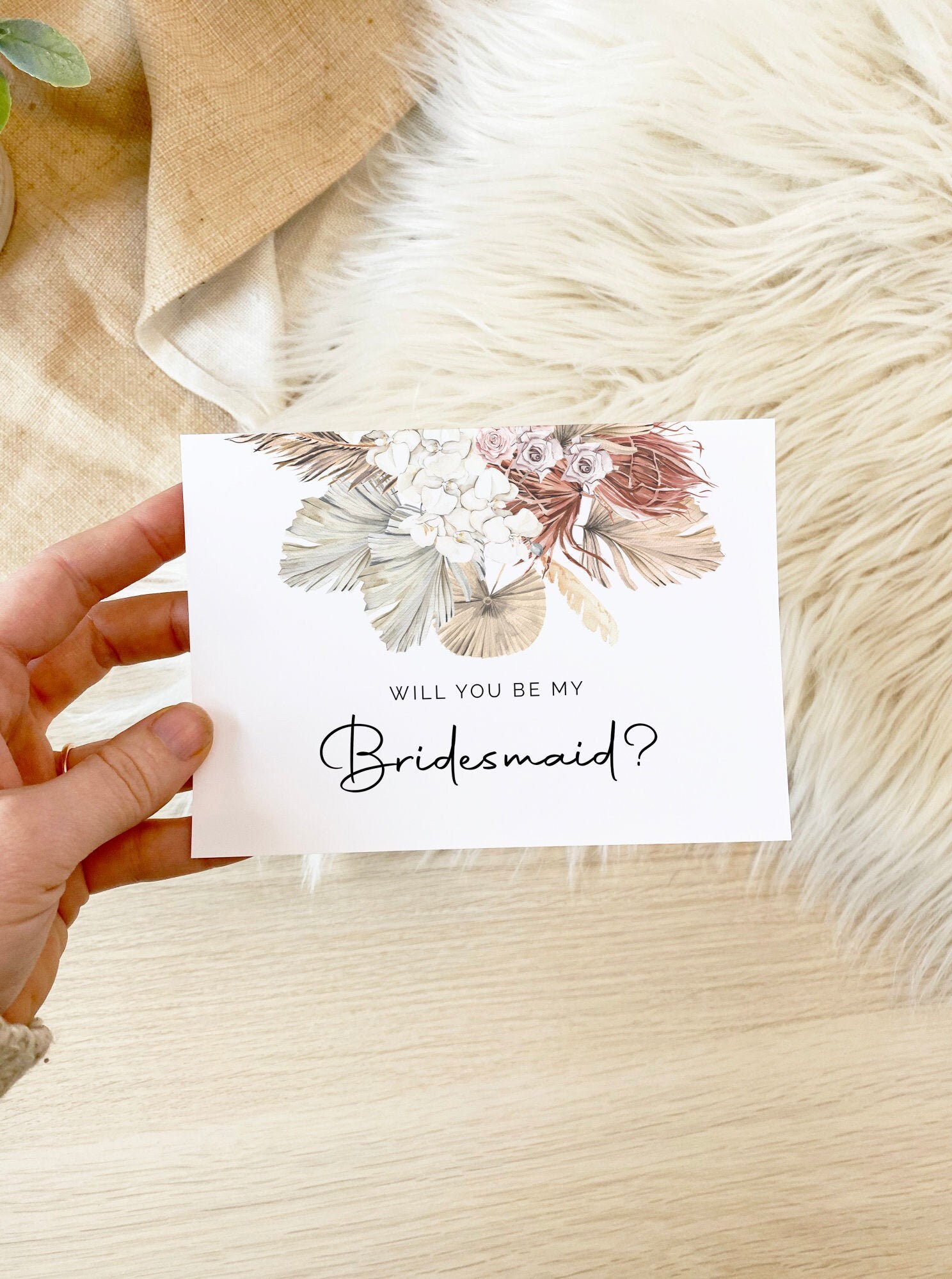 Boho Will you be my Bridesmaid Proposal Cards, Budget Friendly Weddin…