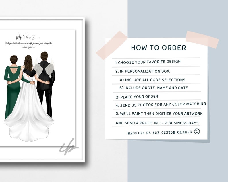 Parents of the Bride, Print, Wedding Signage, Modern, Mother of the Bride, Father of the Bride, Bridal Gifts, Printable, Wedding Décor image 2