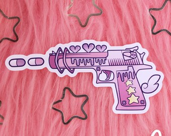 Magical Kawaii Gun Sticker Yami Kawaii / Menhera Gun