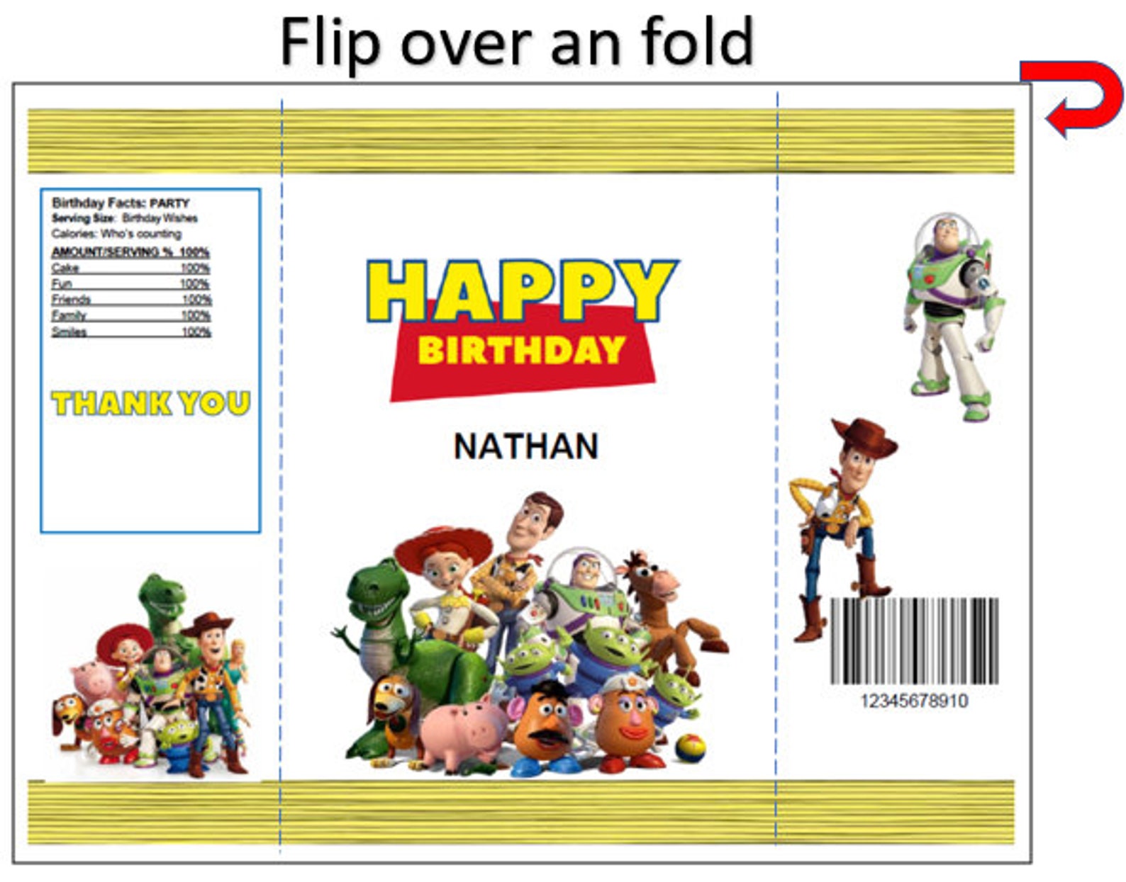 Personalized toy story chip bags Etsy