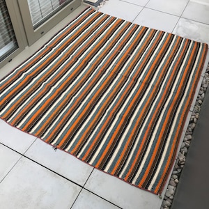 UMAY I Vintage Turkish Rug From 1980s - Flat weave rug, Anatolian rugs, Vintage rug, Rug for living room, Turkish kilim, wool rug