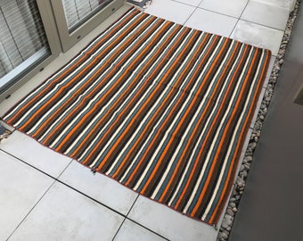 UMAY I Vintage Turkish Rug From 1980s - Flat weave rug, Anatolian rugs, Vintage rug, Rug for living room, Turkish kilim, wool rug