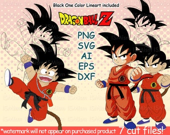 Download Free Goku Logo Etsy SVG Cut Files