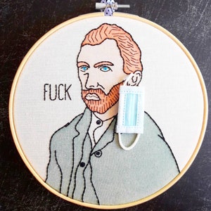 Van Gogh Embroidery Hoop Art