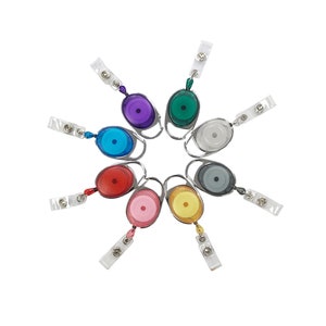 Einziehbarer PREMIER Yo Yo Badge Reel 8 Farben zur Auswahl für Ihren personalisierten gedruckten Ausweis