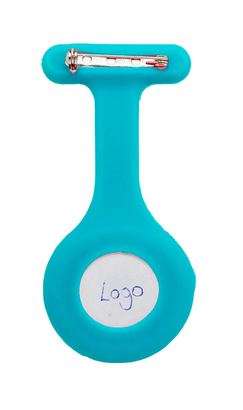 Infirmière, hôpital, médecin généraliste, médecin vétérinaire, montre gousset en silicone personnalisable au dos avec un dôme en silicone. image 7