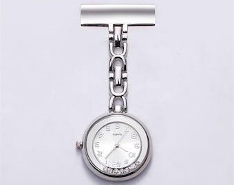 sterling silver nurses fob watch