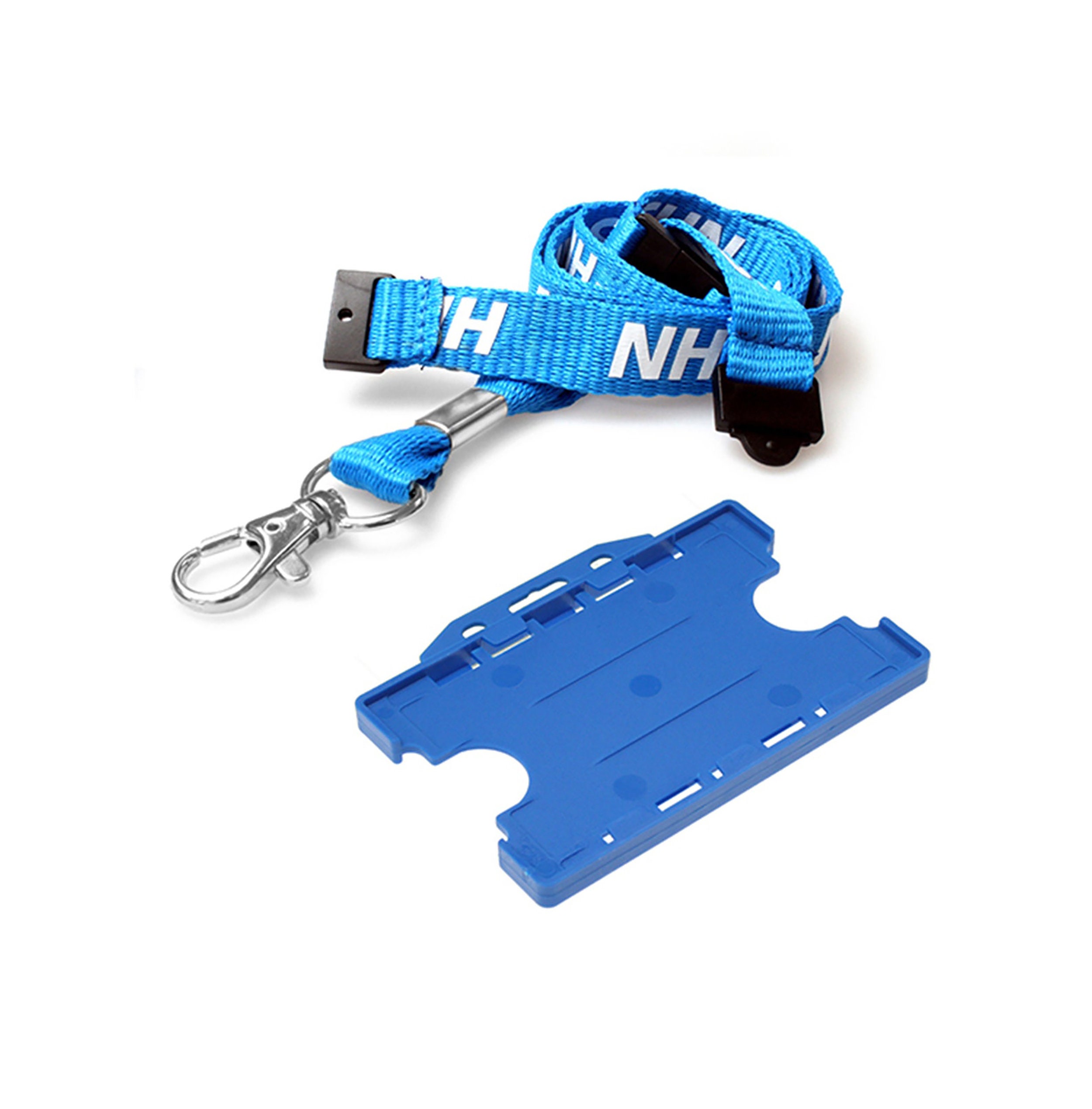 PCL Media ltd NHS Double Breakaway Lanyard with Blue Double Sided Hol…