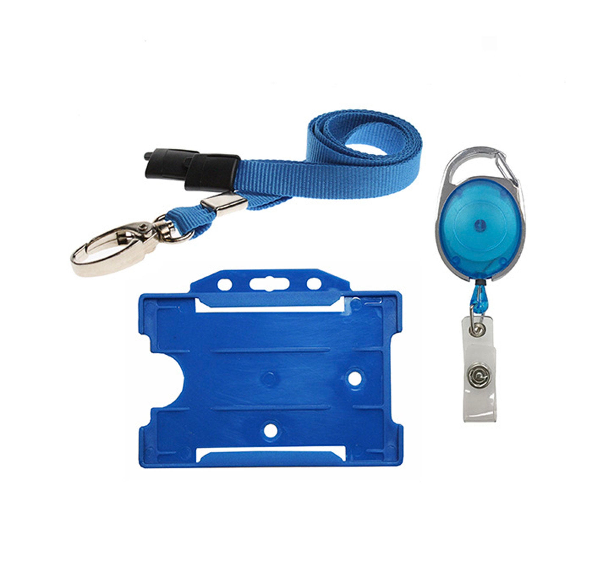 ID Badge Set Metal Clip Lanyards Retractable Badge Reel & Etsy UK