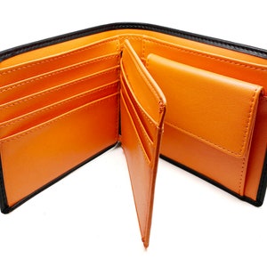 Cartera de cuero para hombre de gran calidad con bolsillo para monedas. Gran regalo en caja de regalo. Cartera de cuero para hombre hecha a mano. Regalo para él.
