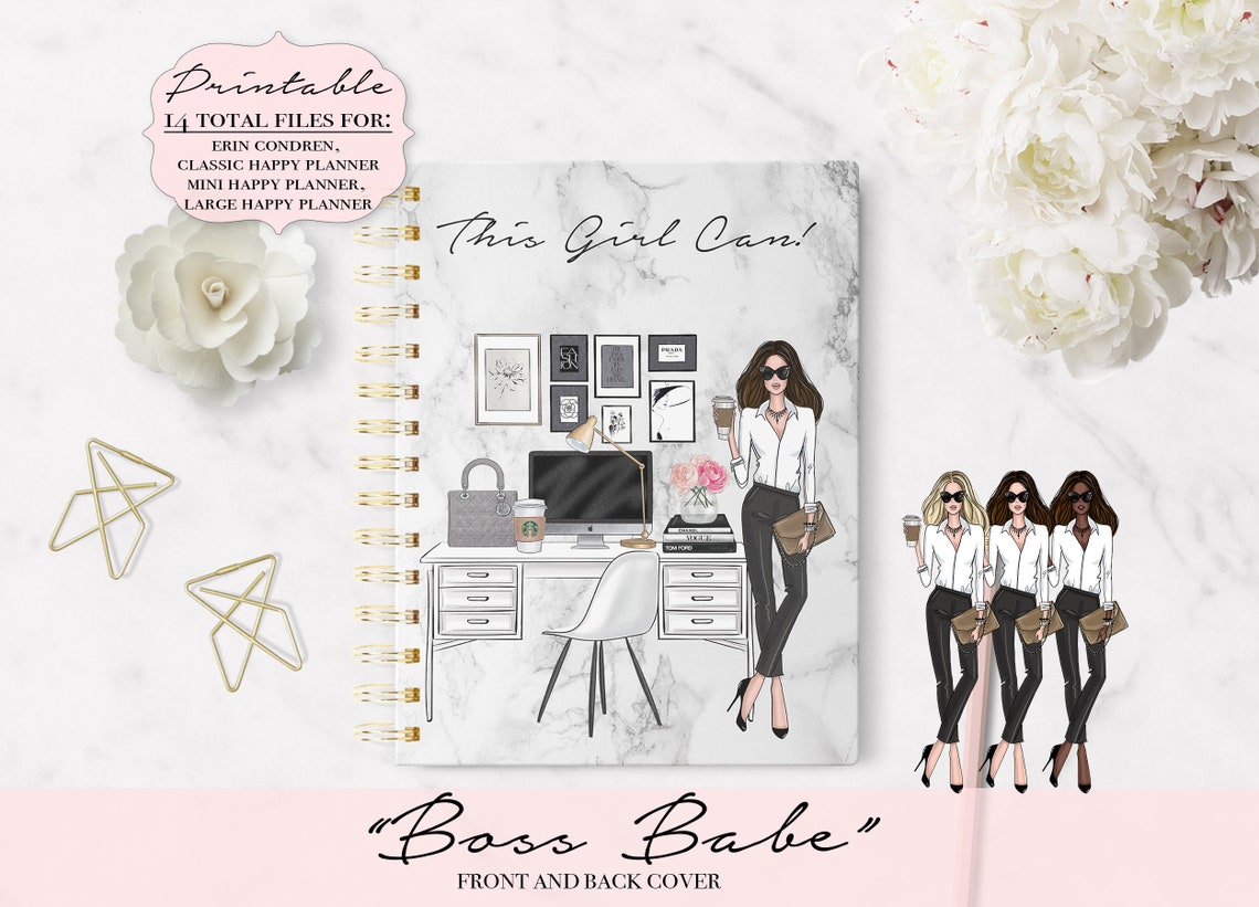 Boss Babe Planner Cover Printable Planner Covers Planner | Etsy