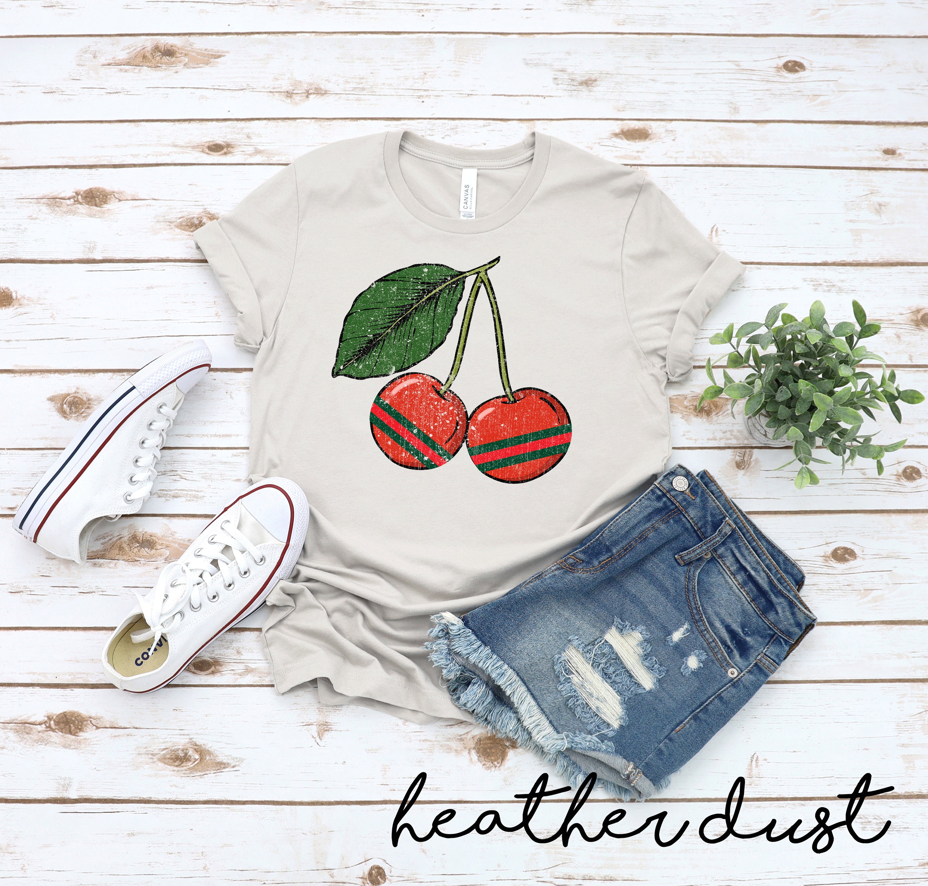 Red Cherry T Shirt - Etsy