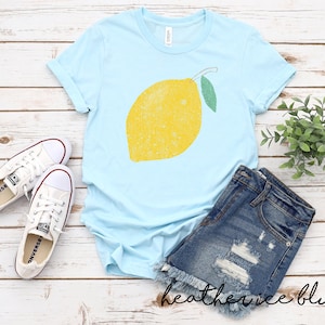 Lemon T Shirt | Retro Citrus Fruit Tee