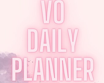 Voiceover Daily Planner