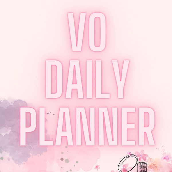 Voiceover Daily Planner