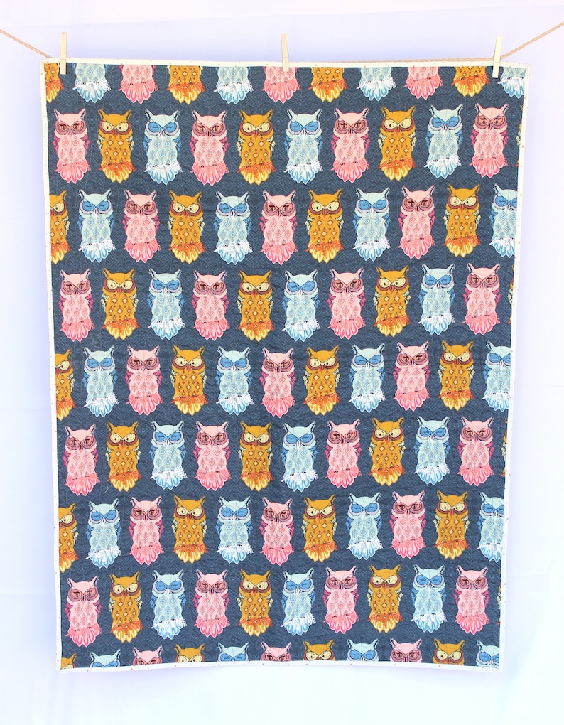 woodland crib quilt woodland nursery decor owl baby quilt modern owl decor gender neutral baby bedding handmade baby quilt