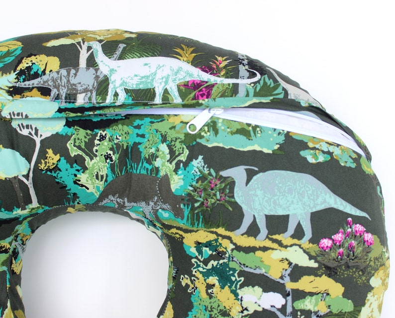 Dinosaur nursing pillow cover dinosaur boppy cover modern Etsy