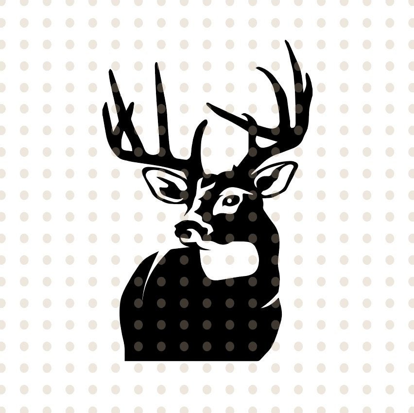 Download Deer SVG File / Deer Head SVG / Deer Clipart / Deer Head ...