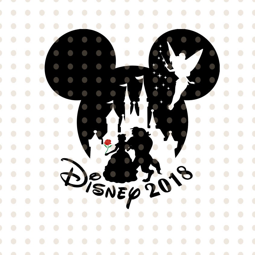 Download Disney castle svg Mickey mouse head fairy Tinker bell ...